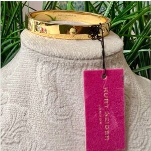 KURT GEIGER London Hinged Crystal Bangle Bracelet